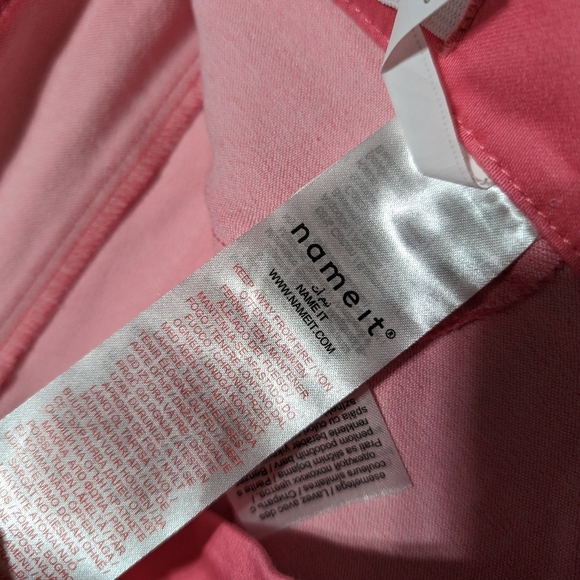 NWT Name it pink kids Capri basic needs pants size 12y - Picture 5 of 11